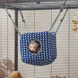 Frisco Small Pet Herringbone Plush Hanging Cube