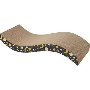 Frisco Magic Moon & Stars Wave Scratcher Cat Toy with Catnip