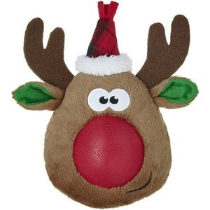 Frisco Holiday Reindeer Plush and TPR Squeaky Dog Toy