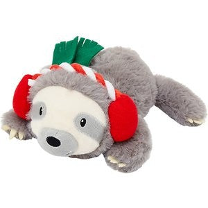 Frisco Holiday Sloth Plush Squeaky Dog Toy, Medium