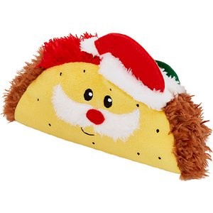 Frisco Holiday Santa Taco Plush Squeaky Dog Toy