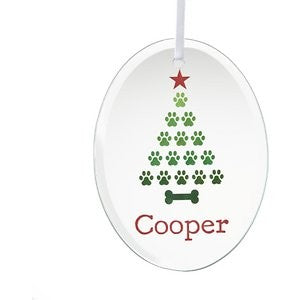 Frisco Christmas Tree Glass Personalized Ornament