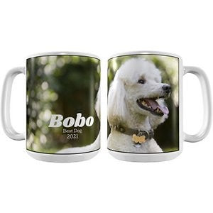 Frisco Personalized Classic Photo White Coffee Mug, 15-oz