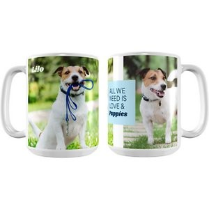 Frisco Personalized "Classic" Photos White Coffee Mug, 15-oz