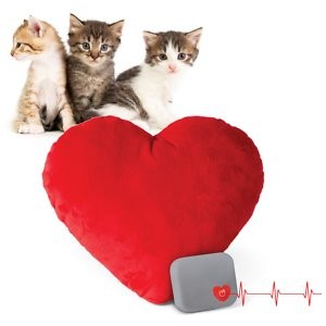 K&H Pet Products Mother's Heartbeat Kitty Heart Pillow Cat Bed