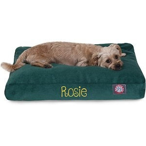 Majestic Pet Personalized Shredded Memory Foam Villa Pillow Dog & Cat Bed, Marine, X-Large