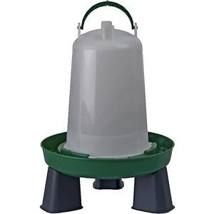 My Favorite Chicken Elevated Bayonet Poultry Drinker, Green, 1.5-gal