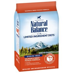 Natural Balance L.I.D. Limited Ingredient Diets Grain-Free Salmon & Sweet Potato Formula Dry Dog Food, 4-lb bag