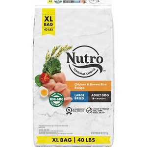 Nutro Natural Choice Large Breed Adult Chicken & Brown Rice Recipe Dry Dog Food, 40-lb bag