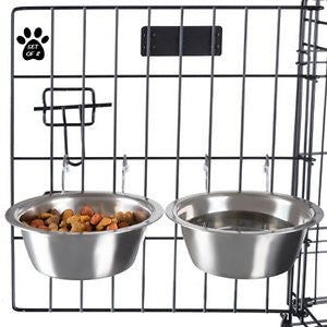 Pet Adobe Hanging Dog Bowl Set, Large