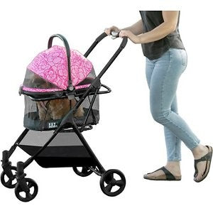 Pet Gear View 360 Travel System Dog & Cat Stroller, Pink Floral