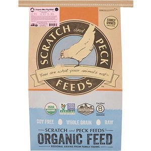 Scratch and Peck Feeds Organic Mini Pig Adult Feed, 18-lb bag