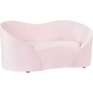 TOV Poodle Sofa Dog Bed, Blush