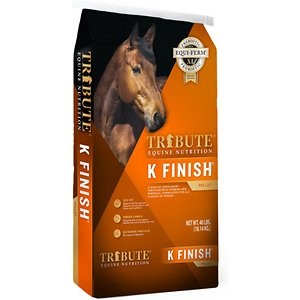 Tribute Equine Nutrition K Finish High Fat Horse Feed, 40-lb bag