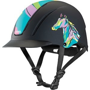 Troxel Spirit Riding Helmet, Pop Art Pony, Large