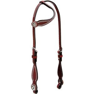 Weaver Leather Texas Star Flat Sliding Ear Horse Headstall