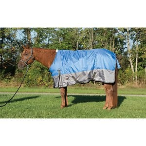 Weaver Leather Premium 600D Mesh Horse Rainsheet, Blue, 81-in