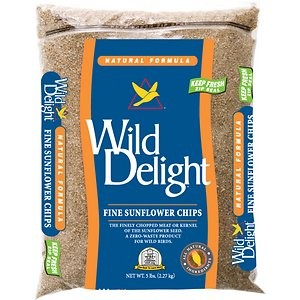 Wild Delight Fine Sunflower Chips Wild Bird Food, 5-lb