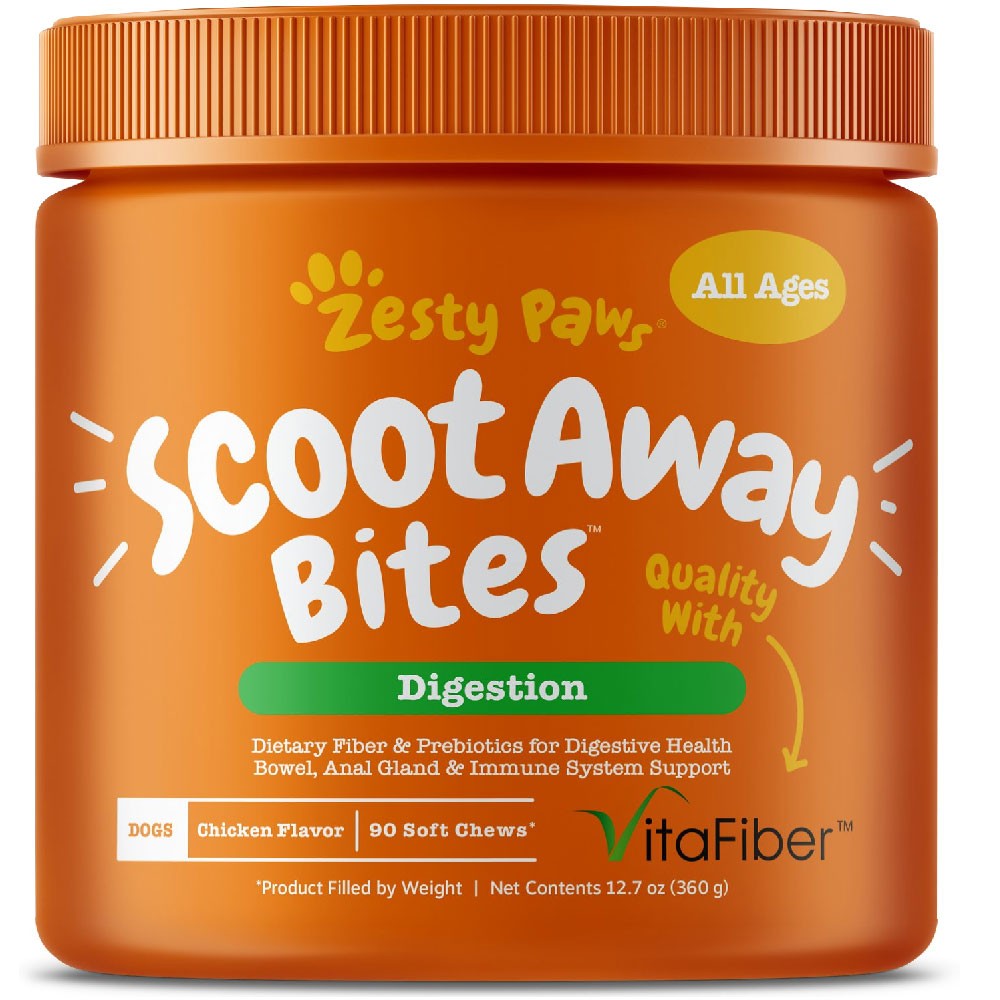 Zesty Paws Scoot Away Bites Digestion (90 Soft Chews)